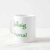 Nollaig Shona Kaffeetasse (Vorderseite Links)
