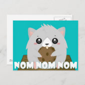 Nom Hamster Postcard Postkarte (Vorne/Hinten)