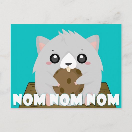 Nom Hamster Postcard Postkarte (Vorderseite)
