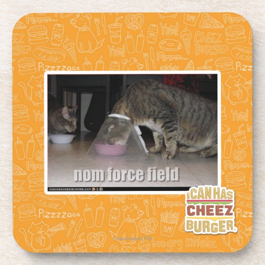 nom Kraftfeld Getränkeuntersetzer (Vorderseite)