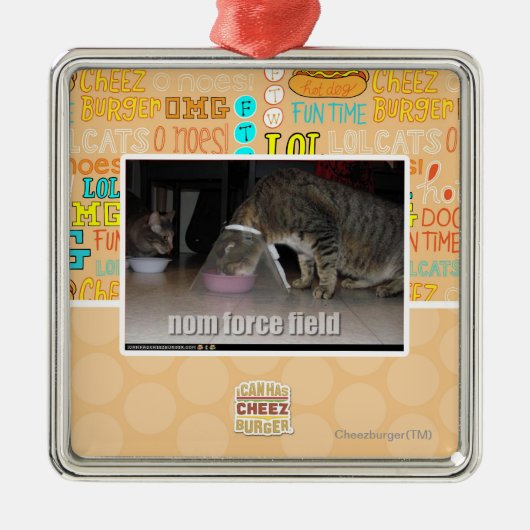 nom Kraftfeld Silbernes Ornament (Vorne)