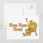 Nom Nom Cow Postkarte (Vorne/Hinten)