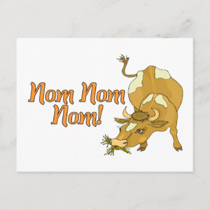 Nom Nom Cow Postkarte