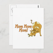 Nom Nom Cow Postkarte (Vorne/Hinten)