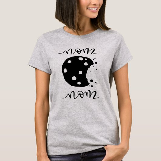 Nom Nom! Gebissenes Plätzchen-T-Shirt T-Shirt (Vorderseite)