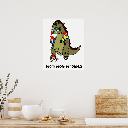 Nom Nom Gnomes Monster Poster (Küche)