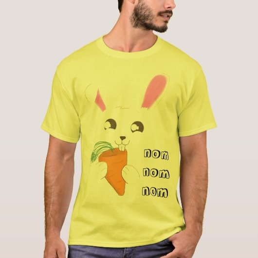 nom nom Häschen T-Shirt (Vorderseite)