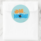 Nom Nom Keks Runder Aufkleber (Tasche)