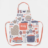Nom Nom Kitchen All-over Print Schürze (Vorderseite)