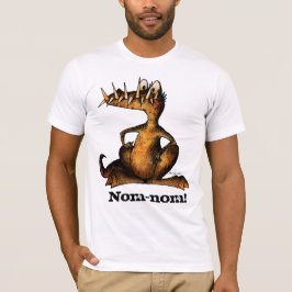 Nom-nom lustiges Monster-Krokodil T-Shirt