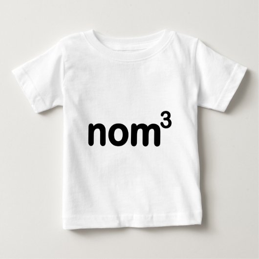 Nom nom nom baby t-shirt (Vorderseite)