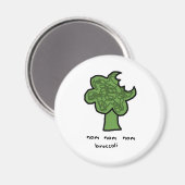 Nom nom nom broccoli magnet (Vorderseite/Rückseite)