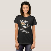 Nom Nom Nom hungrige Kuh T-Shirt (Vorne ganz)