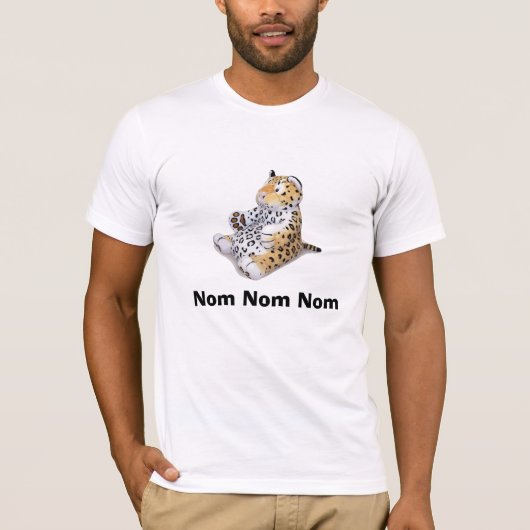 Nom Nom Nom Leopard T-Shirt (Vorderseite)