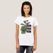 Nom Nom Nom Monarch-Schmetterlings-RaupeMilkweed T-Shirt (Vorne ganz)