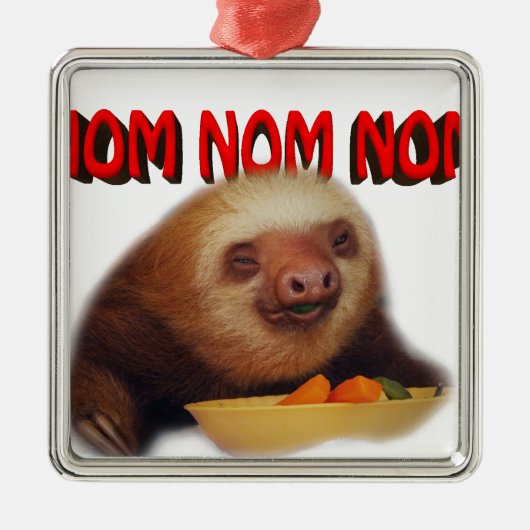 nom nom nom ornament aus metall (Vorne)