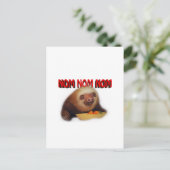 Nom Nom Nom Postkarte (Stehend Vorderseite)