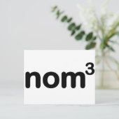Nom nom nom postkarte (Stehend Vorderseite)