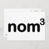 Nom nom nom postkarte (Vorne/Hinten)