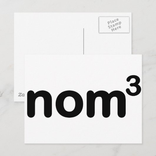 Nom nom nom postkarte (Vorne/Hinten)
