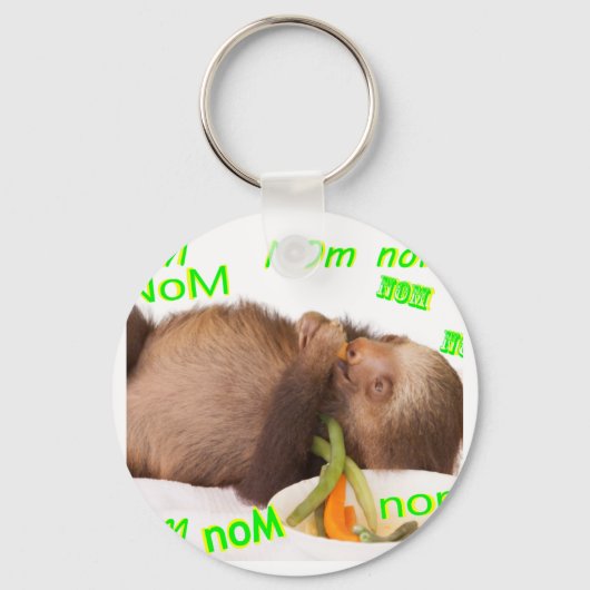 nom nom nom sloth schlüsselanhänger (Vorderseite)