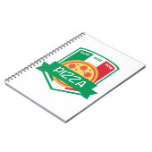 Nom nom Pizza Notizblock (Linke Seite)