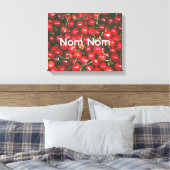 Nom Nom Retro Küche Abendessen Rote Kirsche Leinwanddruck (Insitu (Schlafzimmer))