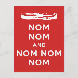Nom Nom und Nom Nom Nom Postkarte