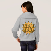Nom Zone – Comic-Text-Explosion Hoodie (Schwarz voll)