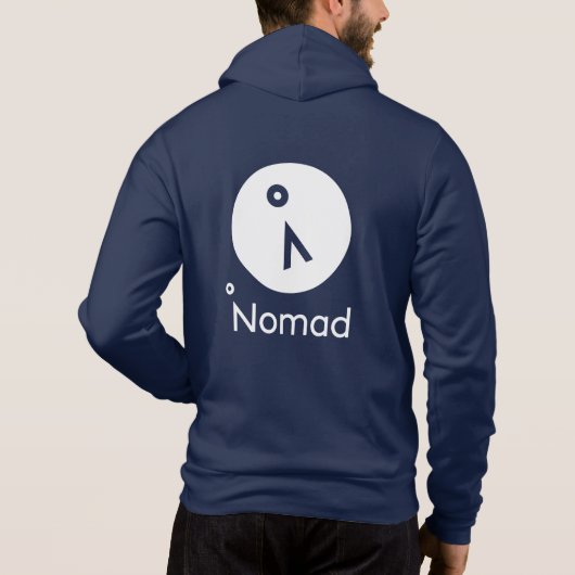 Nomad Bella Leinwand Full Zip Hoodie (Rückseite)