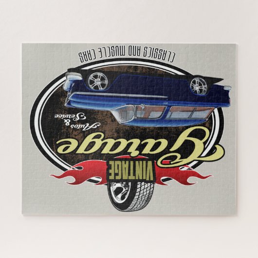 Nomad für klassische Autowerkstatt Puzzle (Horizontal)