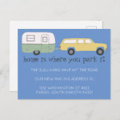 NOMAD NEUE E E-Mail-Adresse ZUHAUSE IST WO SIE PAR Postkarte (Vorne/Hinten)