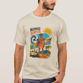 Nomad Surfer Beach Typ T-Shirt (Vorderseite)