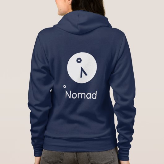 Nomad Women's Bella Leinwand Full-Zip Hoodie (Rückseite)