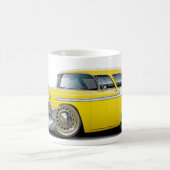 Nomade-Gelb-Weißes Auto 1956 Kaffeetasse (Mittel)
