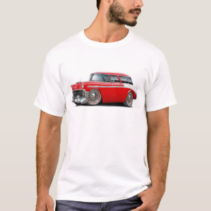 Nomade-Rot-Weißes Auto 1956 T-Shirt