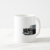 Nomade-Schwarz-weißes Auto 1956 Kaffeetasse (VorderseiteRechts)