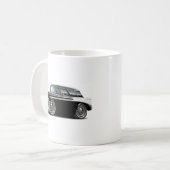Nomade-Schwarz-weißes Auto 1956 Kaffeetasse (Vorderseite Links)