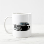 Nomade-Schwarz-weißes Auto 1956 Kaffeetasse (Links)