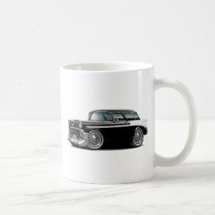 Nomade-Schwarz-weißes Auto 1956 Kaffeetasse