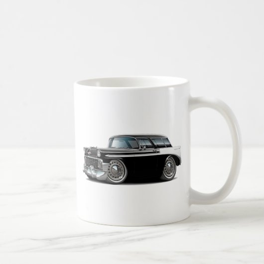Nomade-Schwarz-weißes Auto 1956 Kaffeetasse (Rechts)