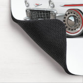 Nomade-Weiß-Rotes Auto 1956 Mousepad (Ecke)