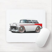 Nomade-Weiß-Rotes Auto 1956 Mousepad (Mit Mouse)