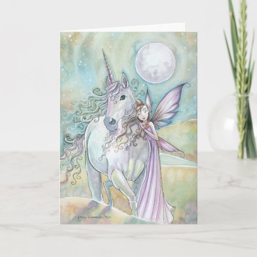 Nomaden der Mystic Dunes Fairy Unicorn Card Karte (Vorderseite)