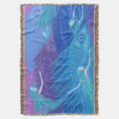Nomaden für den Ozean, Fantasiekunst, Meerjungfrau Decke (Vorderseite Vertikal)