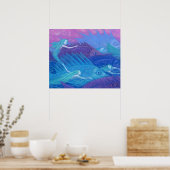 Nomaden für den Ozean, Fantasiekunst, Meerjungfrau Poster (Küche)