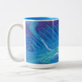 Nomaden für den Ozean, Fantasiekunst, Meerjungfrau Zweifarbige Tasse (Links)