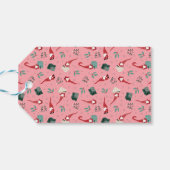 Nomaden mit Weihnachtsbäumen und Geschenke auf ros Geschenkanhänger (Rückseite Horizontal)