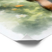 Nomadenmusikerin im Zauberwald Poster (Ecke)