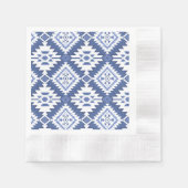 NOMADESAUSTRALIENS Blue aztec Design Serviette (Vorderseite)